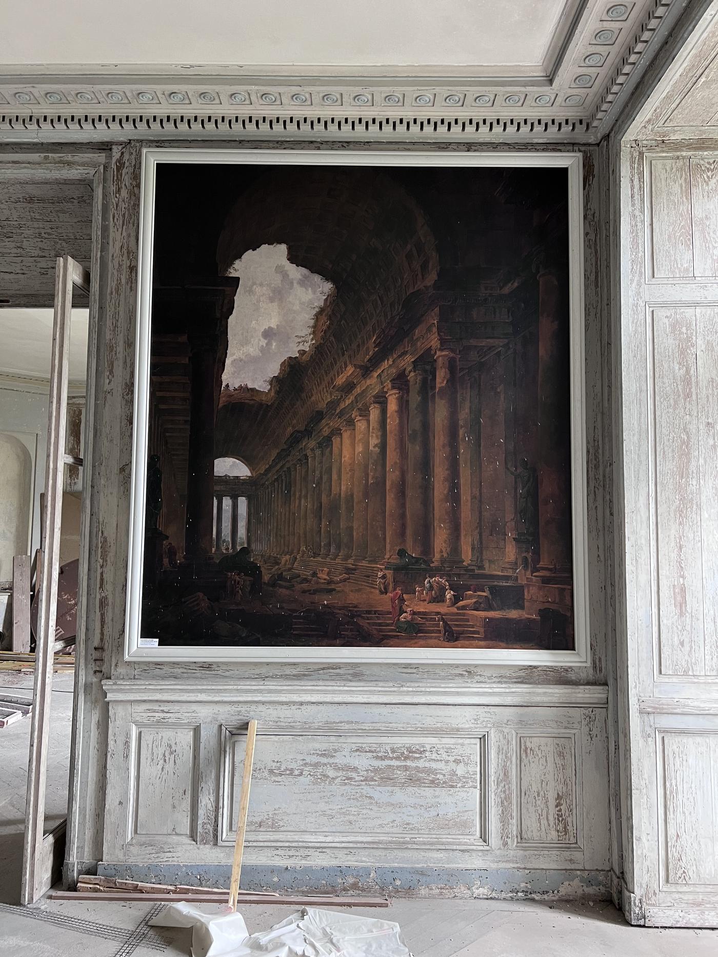 Espace en cours de restauration — état initial